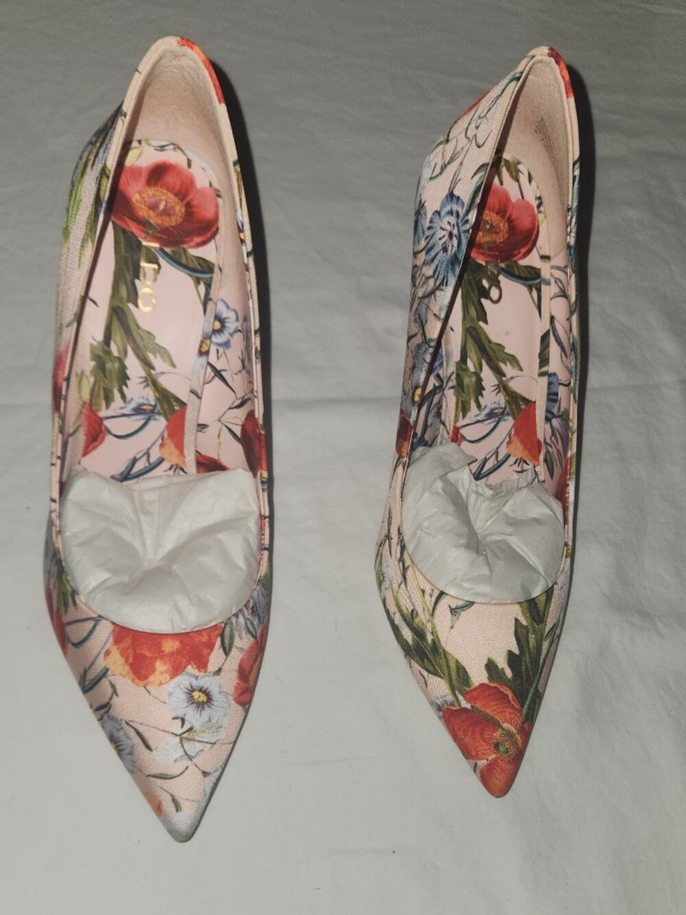 Aldo Pink Floral Pumps Size 8 - Picture 6 of 11